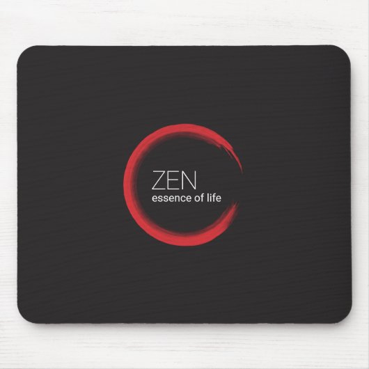 Red Zen Mousepad Muismat (Voorkant)