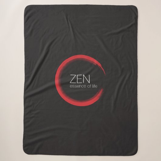 Red Zen Sherpa Blanket Deken (Voorkant)