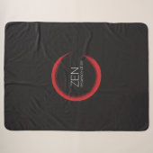 Red Zen Sherpa Blanket Deken (Voorkant (horizontaal))