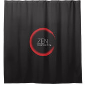 Red Zen Shower Curtain Douchegordijn (Voorkant)