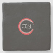 Red Zen Stenen Onderzetter (Voorkant)