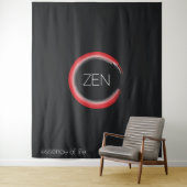 Red Zen Tapestry Wandkleed (In situ)