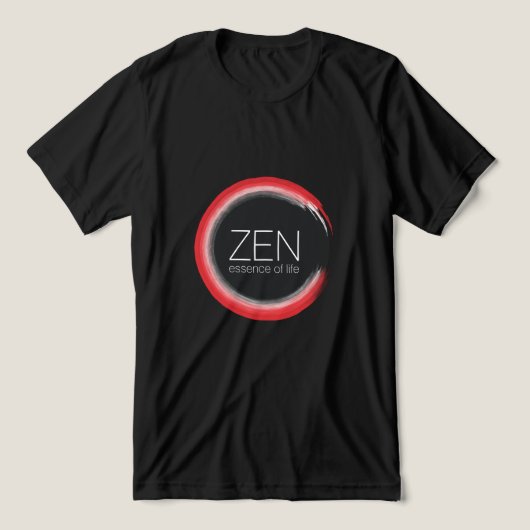 Red Zen Tri-Blend Shirt (Design voorkant)