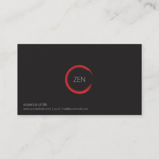 Red Zen Visitekaartje (Voorkant)