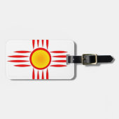 Red Zia Sun God Bagagelabel (Voorkant horizontaal)