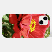 Red Zinnia iPhone 4 Case (Achterkant (horizontaal))