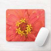 Red Zinnia Macro Mousepad Muismat (Met muis)