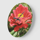 Red Zinnia Wall klok (Hoek)
