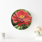 Red Zinnia Wall klok (Huis)