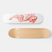 Red Zircon Dragon Skateboard (Horizontaal)