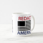 REDACT AMERICA T-Shirt Koffiemok (Voorkant rechts)