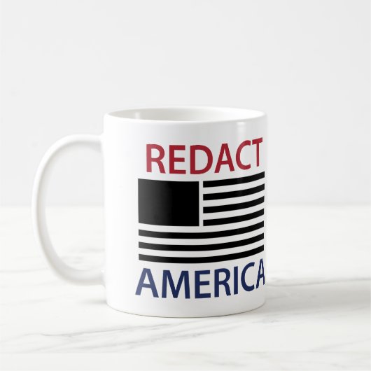 REDACT AMERICA T-Shirt Koffiemok (Links)