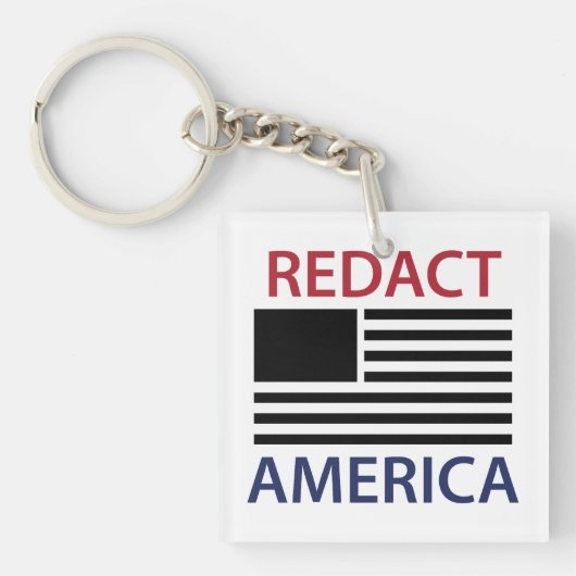 REDACT AMERICA T-Shirt Sleutelhanger (voorkant)