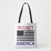 REDACT AMERICA T-Shirt Tote Bag (Voorkant)