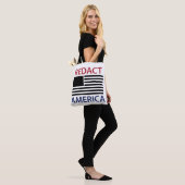 REDACT AMERICA T-Shirt Tote Bag (Op model)