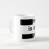 Redacted Coffee Mug Koffiemok (Voorkant links)