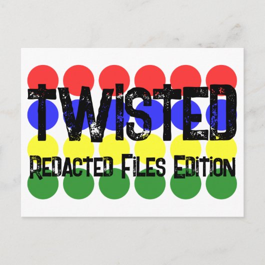 Redacted Files Edition Twisted Government Series Feestdagenkaart (Voorkant)