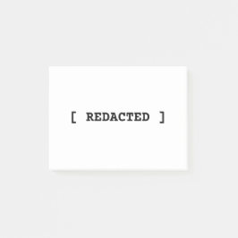 [ REDACTED ] Minimalist Professional Post-it Notes