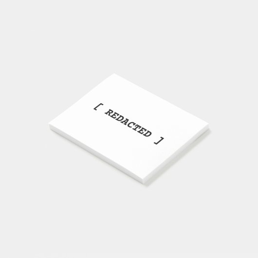[ REDACTED ] Minimalist Professional Post-it Notes (Schuin)