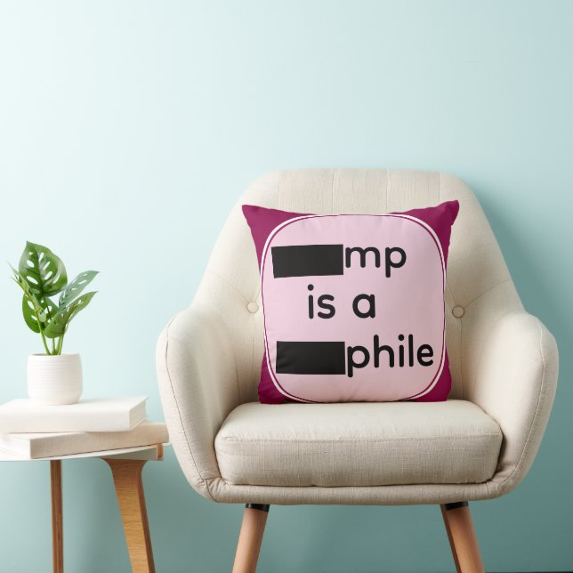 Redacted Throw Pillow Kussen (Stoel)