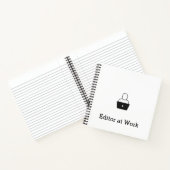 Redacteur bij het Notitieboekje van het Werk Notitieboek (Binnen)