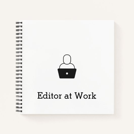 Redacteur bij het Notitieboekje van het Werk Notitieboek (Voorkant)