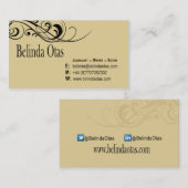 Redacteur van de Schrijver van de Journalist van d Visitekaartje (Voorkant / Achterkant)