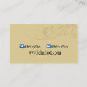 Redacteur van de Schrijver van de Journalist van d Visitekaartje (Achterkant)