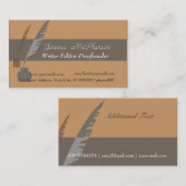 Redacteur voor gebold journaliste visitekaartje (Voorkant / Achterkant)