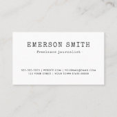 Redacteur voor witboek visitekaartje (Achterkant)