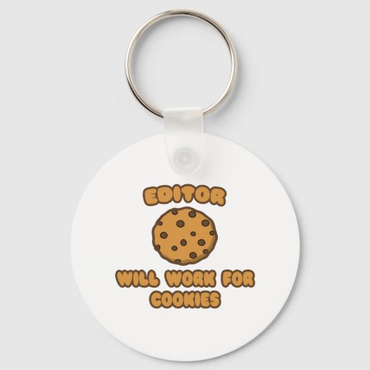 Redacteur ... Werkt voor cookies Sleutelhanger (Voorkant)