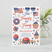 Redactie 4 juli BBQ Uitnodiging (Staand voorkant)