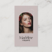 Redactie Chique Beauty Salon Make-up Artiest Mauve Visitekaartje (Voorkant)