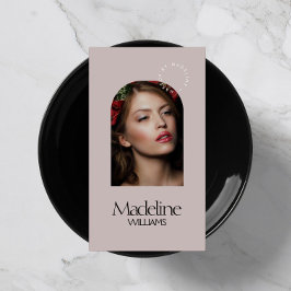 Redactie Chique Beauty Salon Make-up Artiest Mauve Visitekaartje