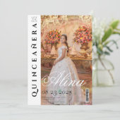 Redactie Magazine Hoesje Quinceanera Sla de datum  Kaart (Staand voorkant)