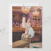 Redactie Magazine Hoesje Quinceanera Sla de datum  Kaart (Achterkant)