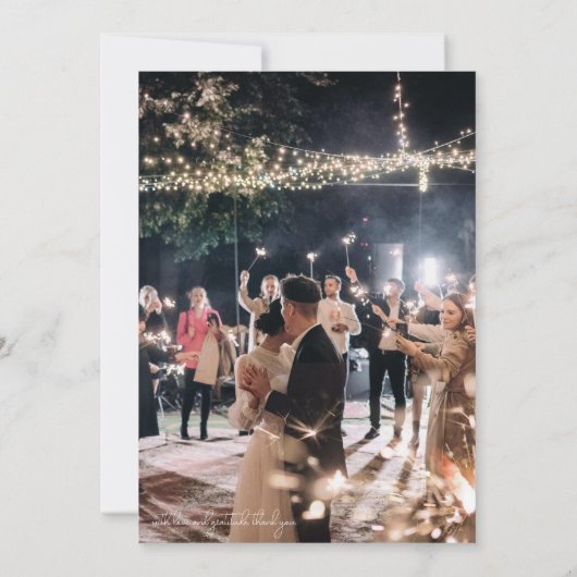 Redactie Magazine Hoesje Wedding Bedankkaart (Achterkant)