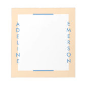 Redactioneel modern Notitieblok voor typografie -  (Voorkant)