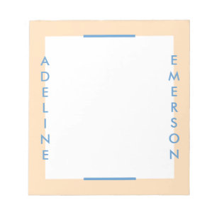 Redactioneel modern Notitieblok voor typografie -