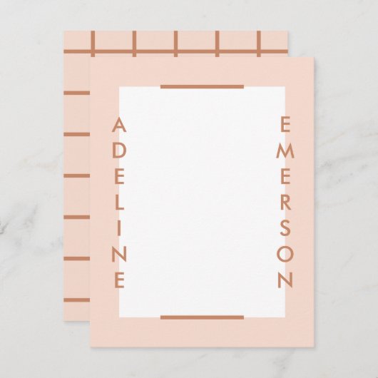 Redactioneel modern — Typografieartikelen — Perzik (Voorkant / Achterkant)