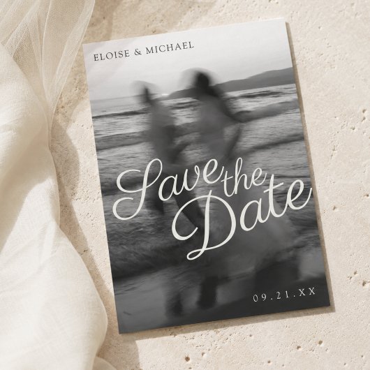 Redactioneel onscherpe foto-script Sla de datum op Save The Date