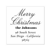 Redactioneel script Prettig Kerstmis Retouradres Zelfinktende Stempel (Design)