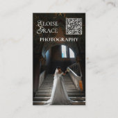 Redactioneel Script QR-code en Photo Professional Visitekaartje (Voorkant)