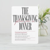 Redactioneel Script Thanksgiving Dinner Kaart (Staand voorkant)