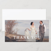 redactioneel | Trouwbedankje Fotokaart Bedankkaart (Voorkant / Achterkant)