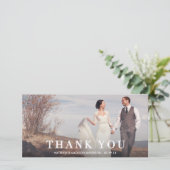 redactioneel | Trouwbedankje Fotokaart Bedankkaart (Staand voorkant)