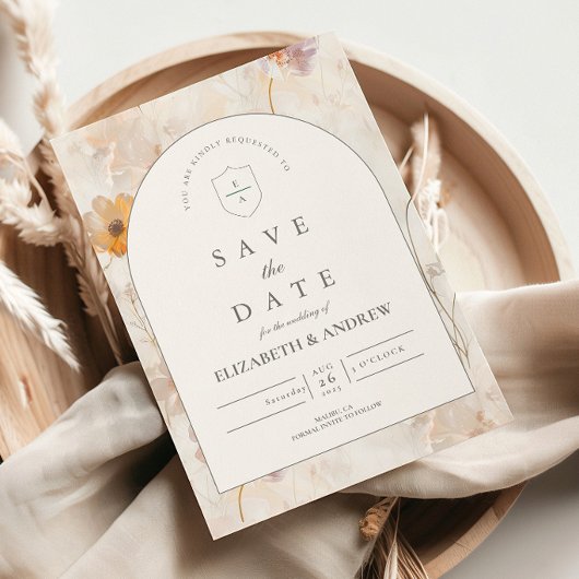 Redactioneel Wildflower Bruiloft Save The Date