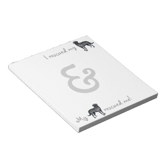 Redactioneel zwart laboratorium notitieblok (Schuin)