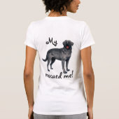 Redactioneel zwart laboratorium t-shirt (Achterkant)