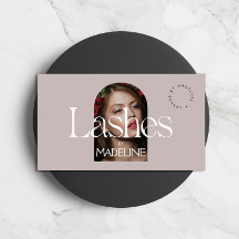 Redactionele Chique Tekst Lashes Blush Mauve